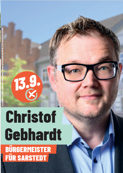 Flyer:  Christof Gebhardt – Bürgermeister für Sarstedt